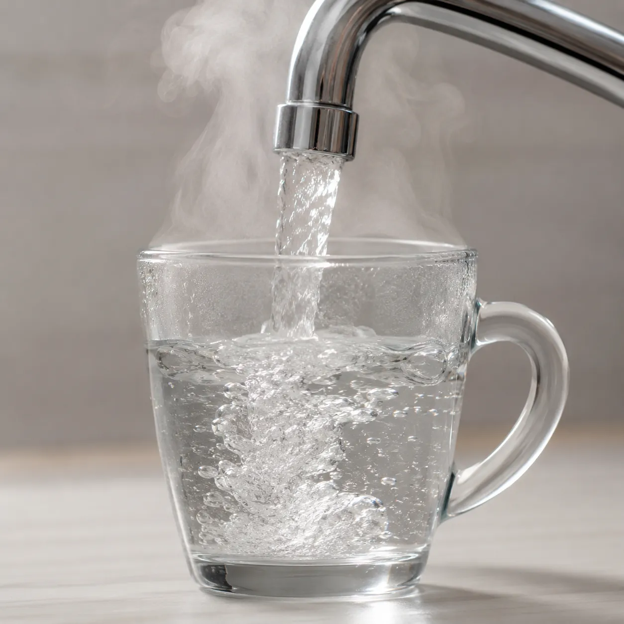 hot water