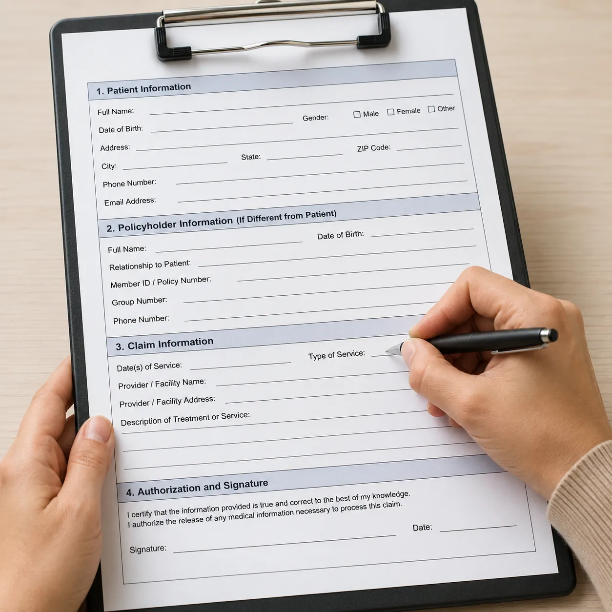 insurance form