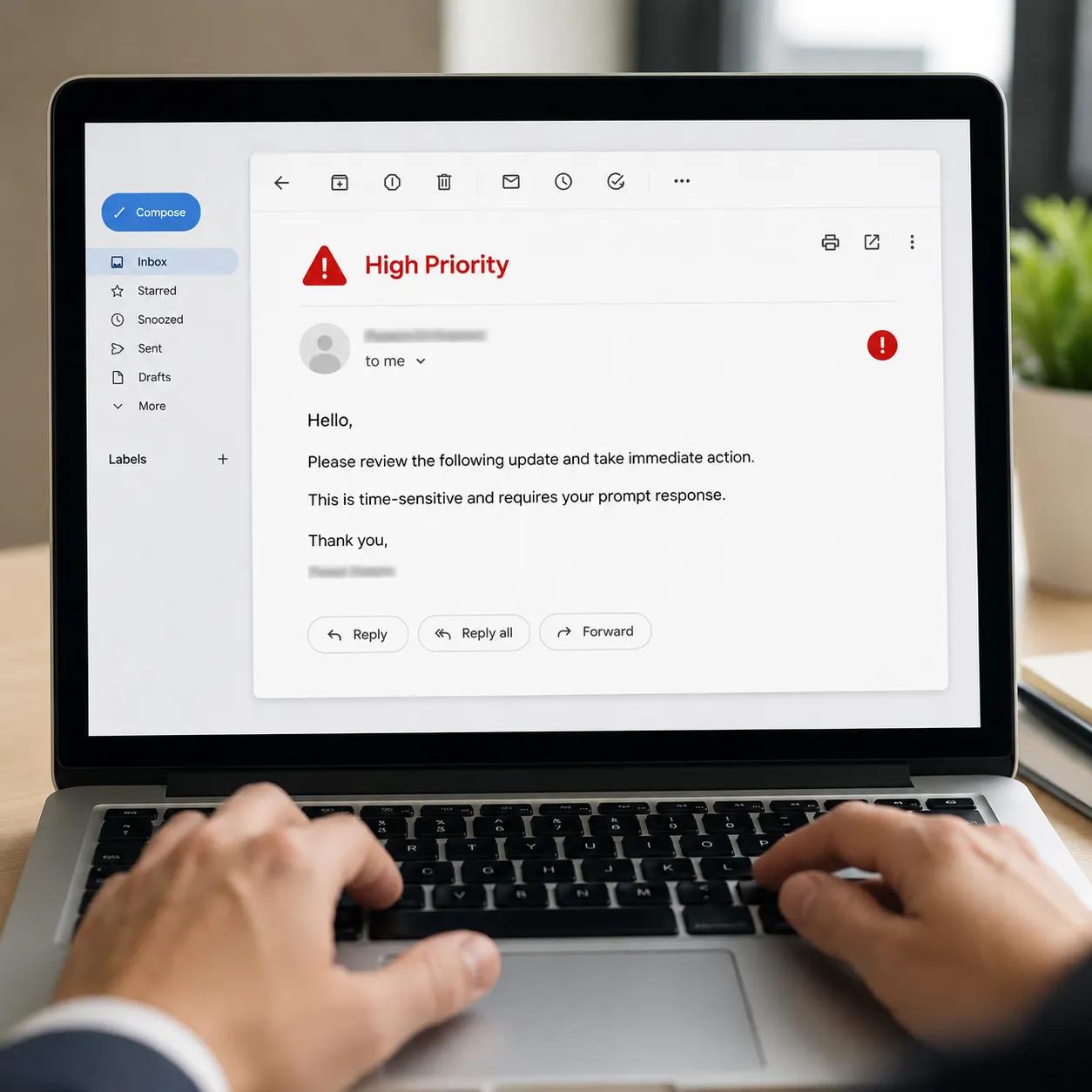 urgent email