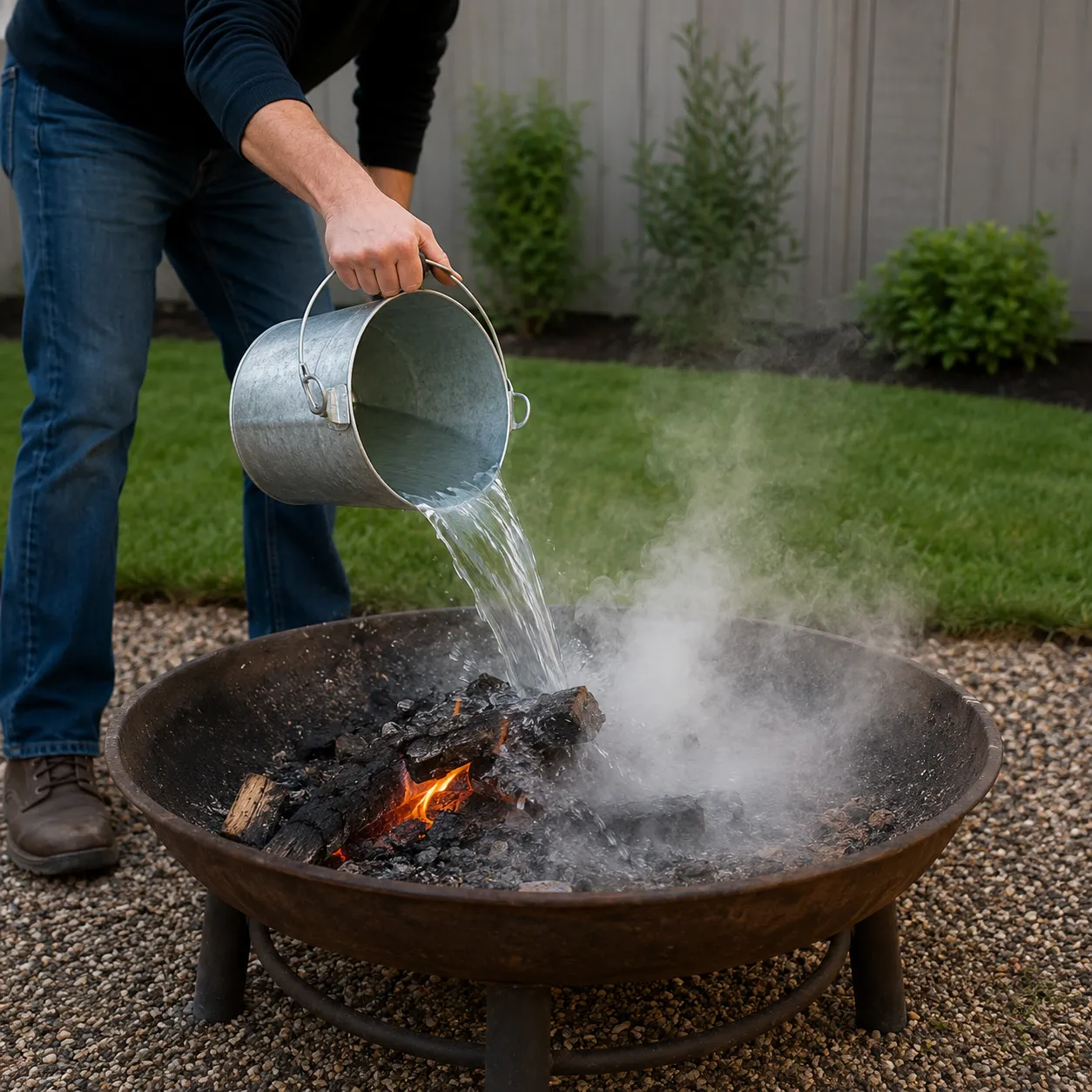 put out the fire