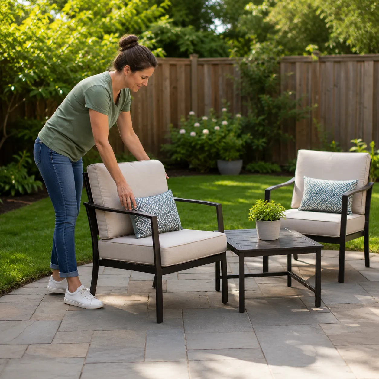 arrange furniture