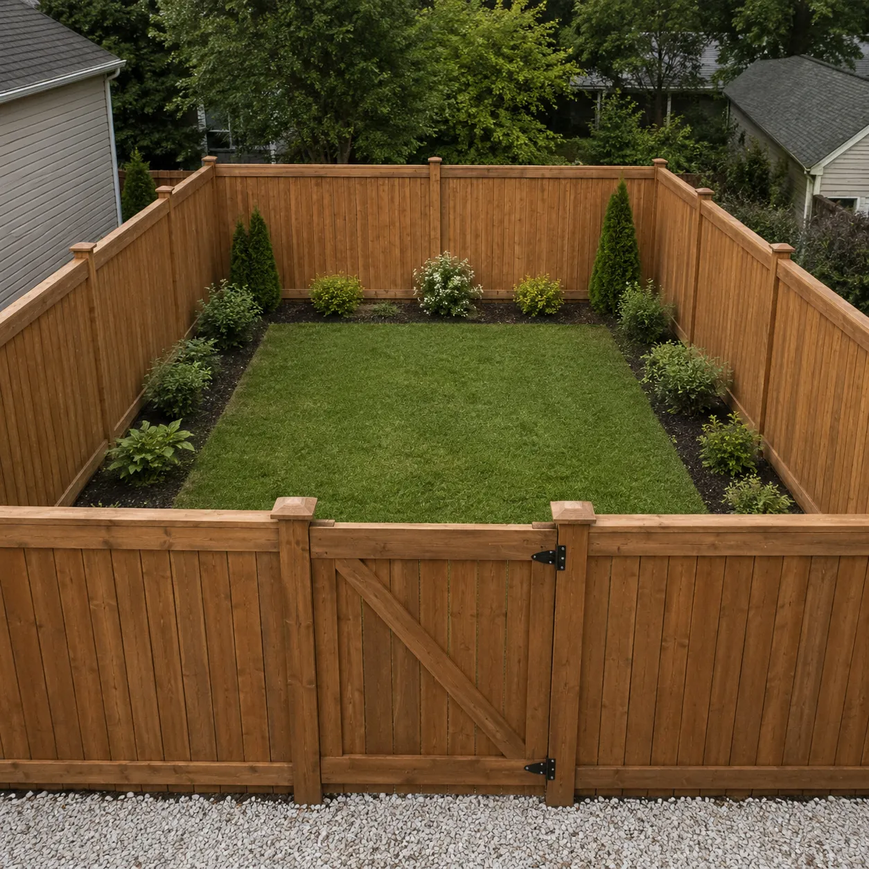 fenced