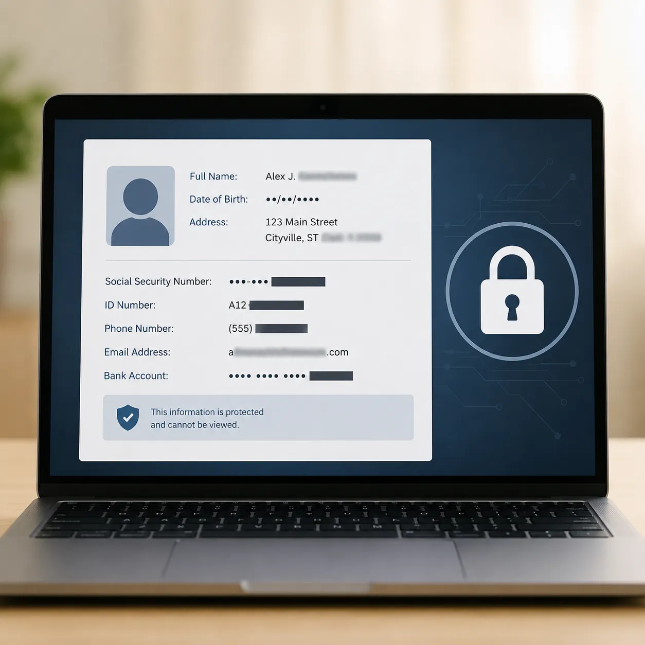 sensitive information
