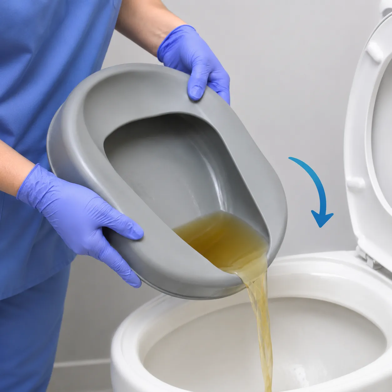 empty the bedpan