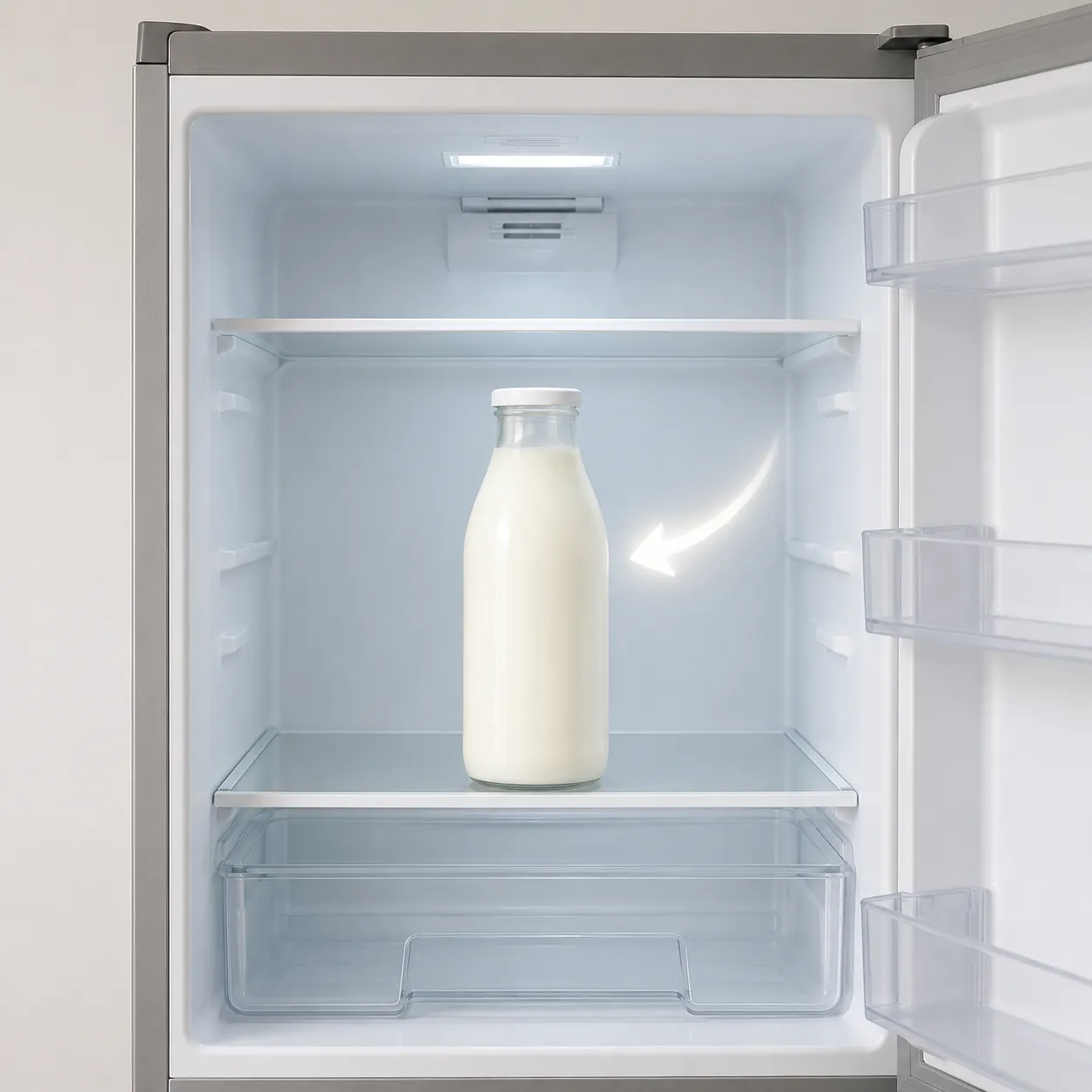 in the fridge