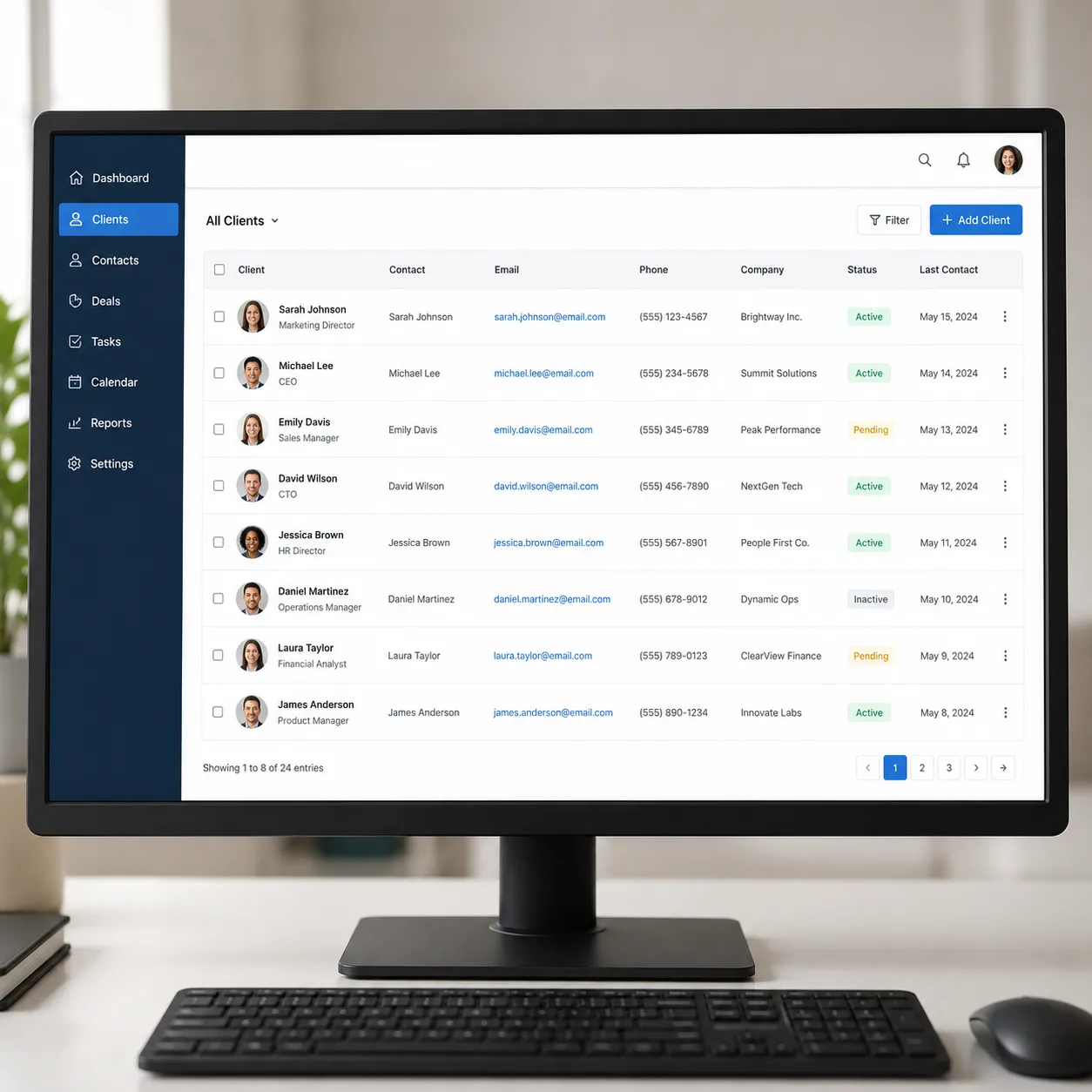 client database