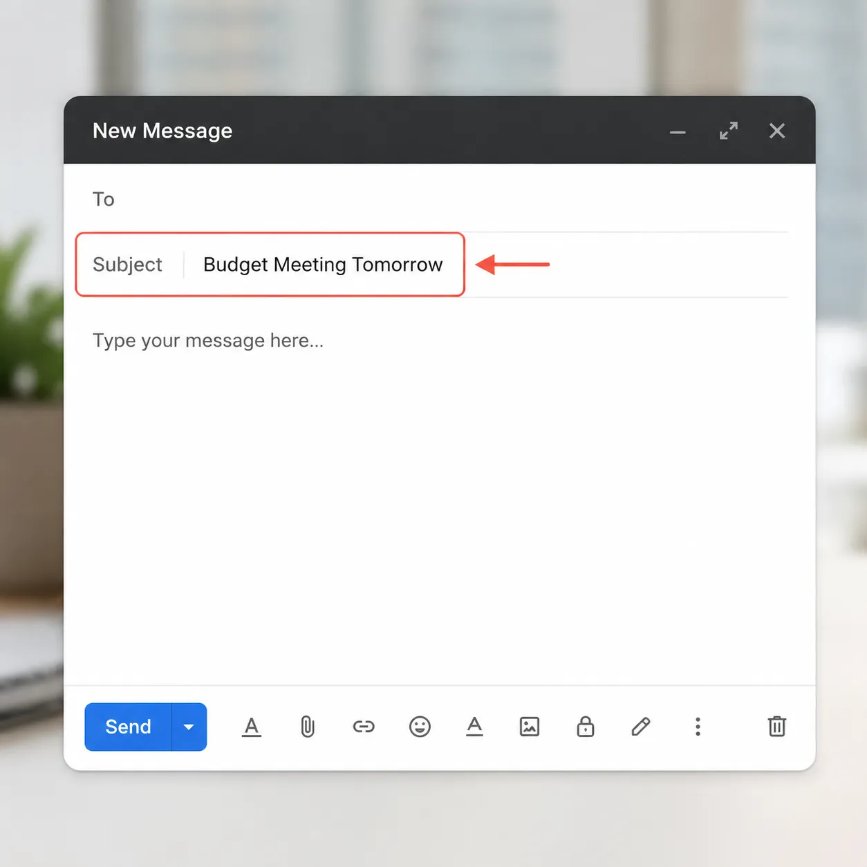 subject line