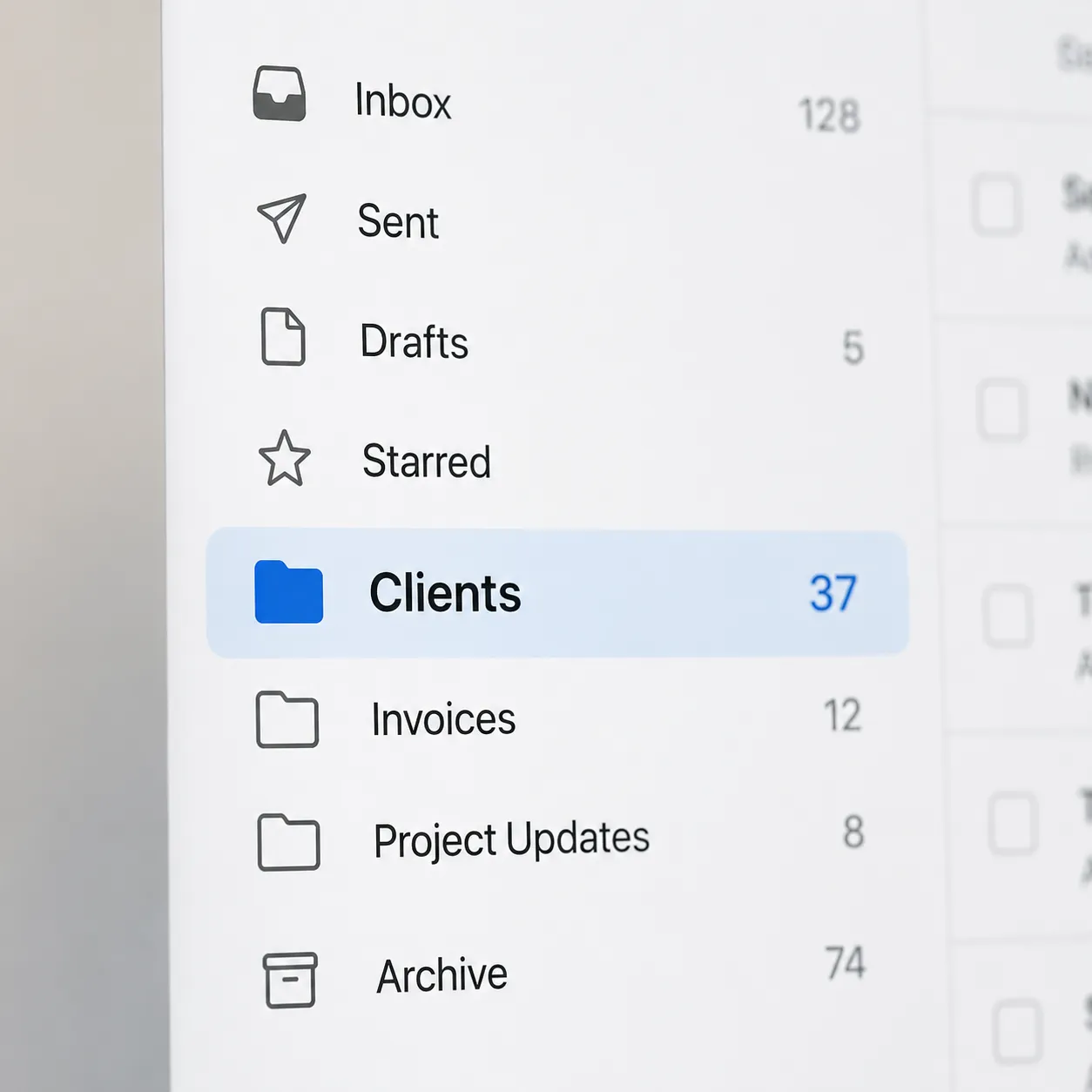 email folder