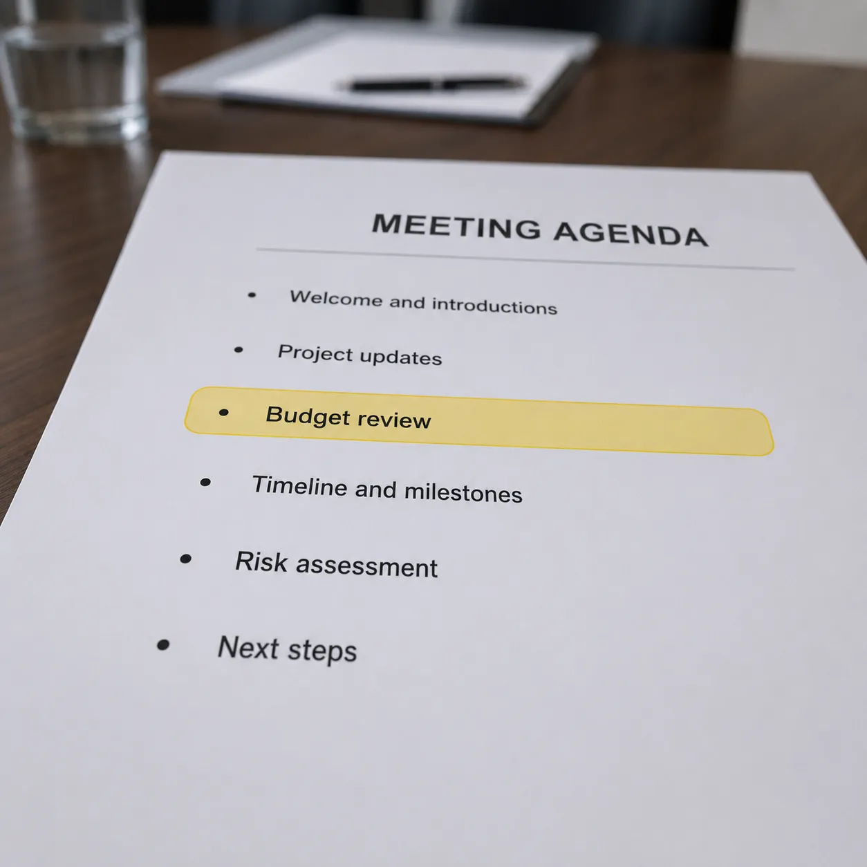 agenda item