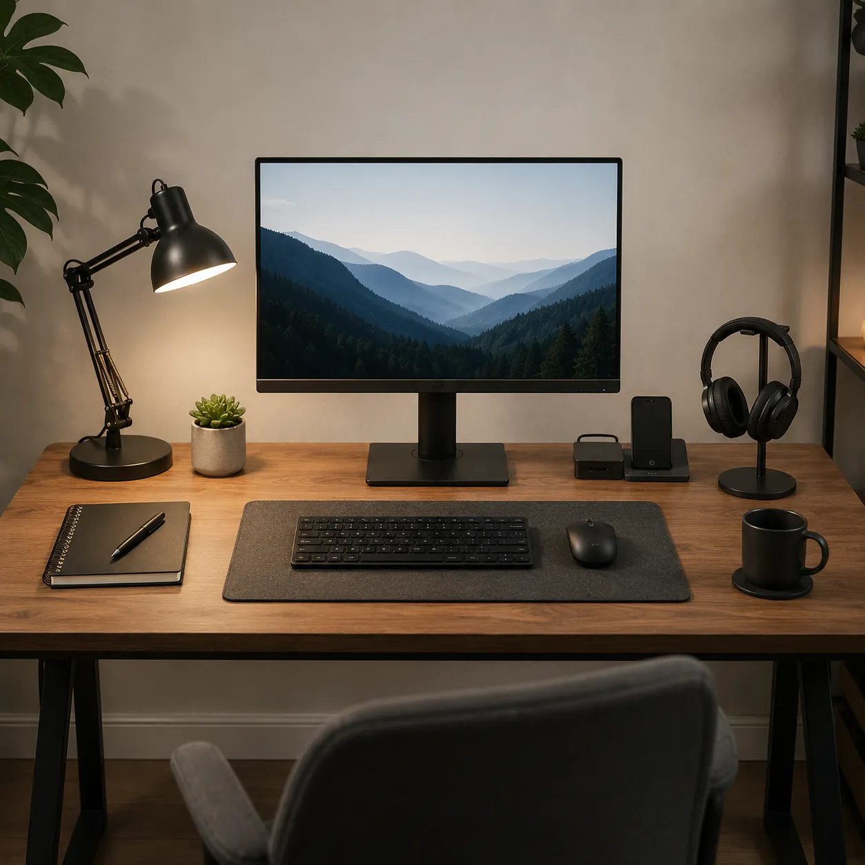 desk setup
