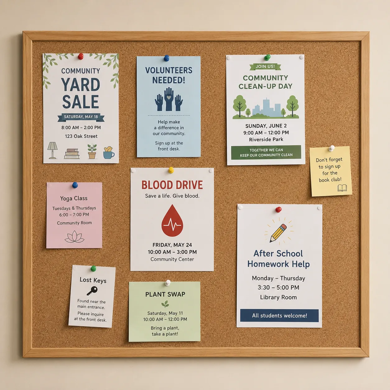 bulletin board