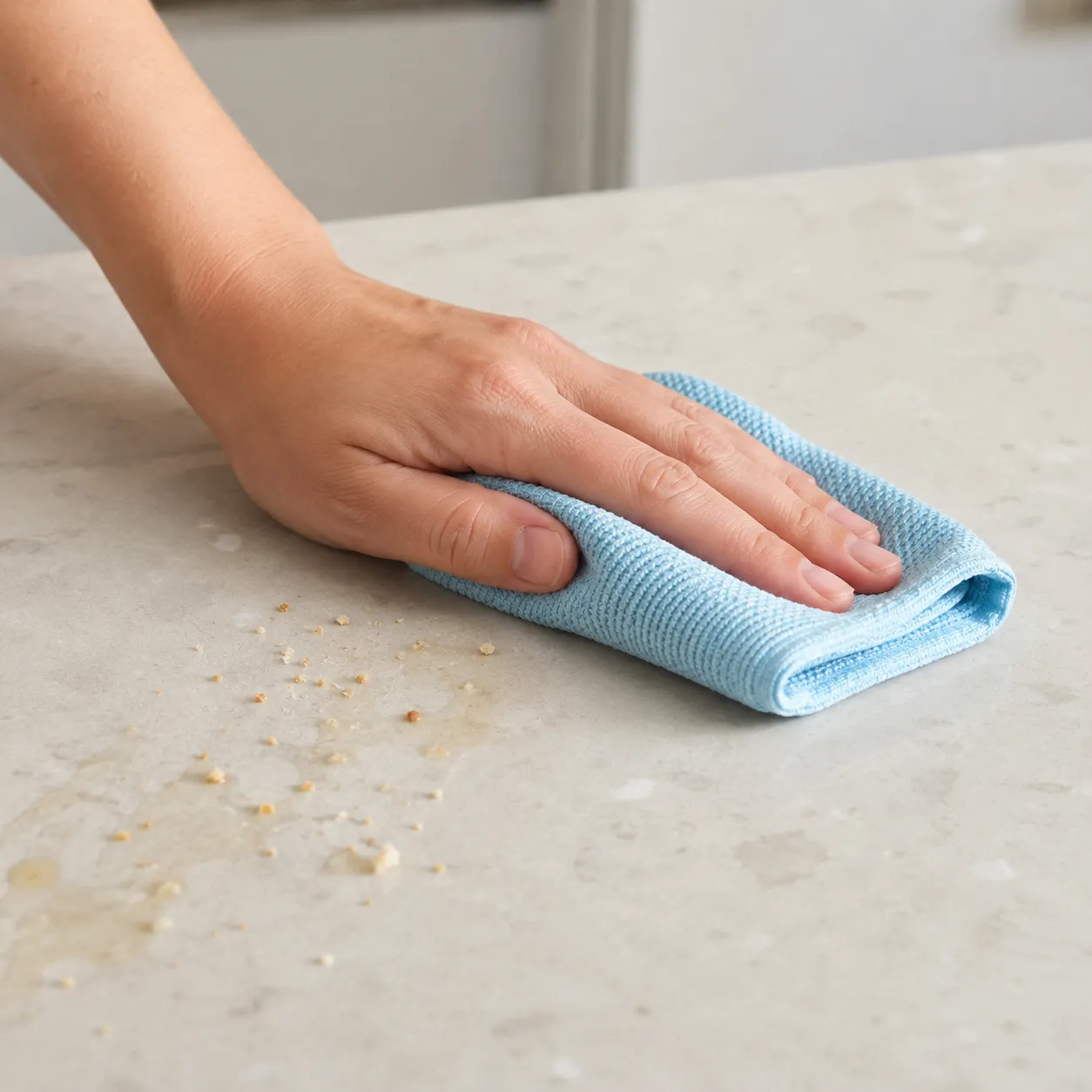 wipe the counter