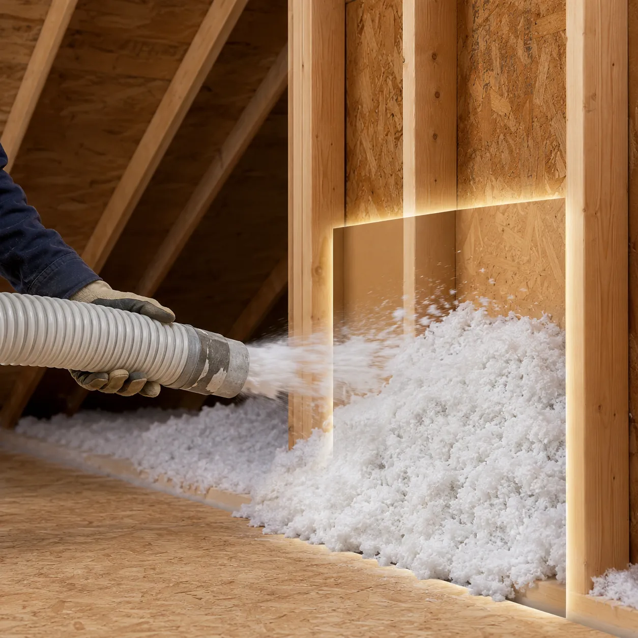 blown-in insulation