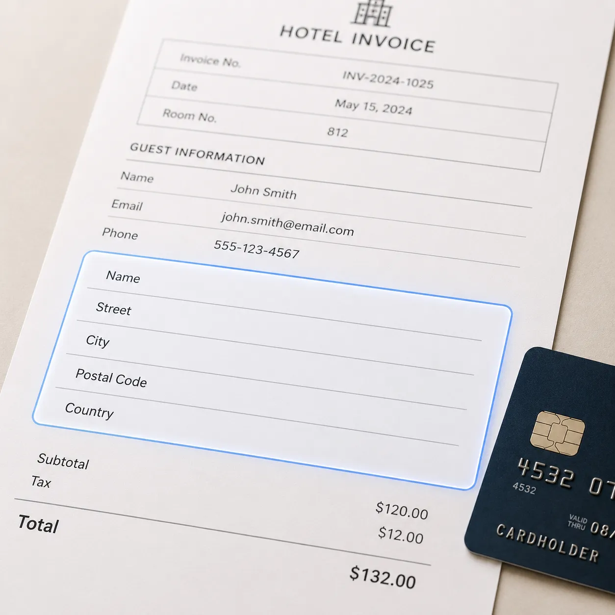 billing address