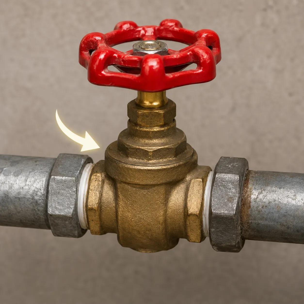 main shutoff valve