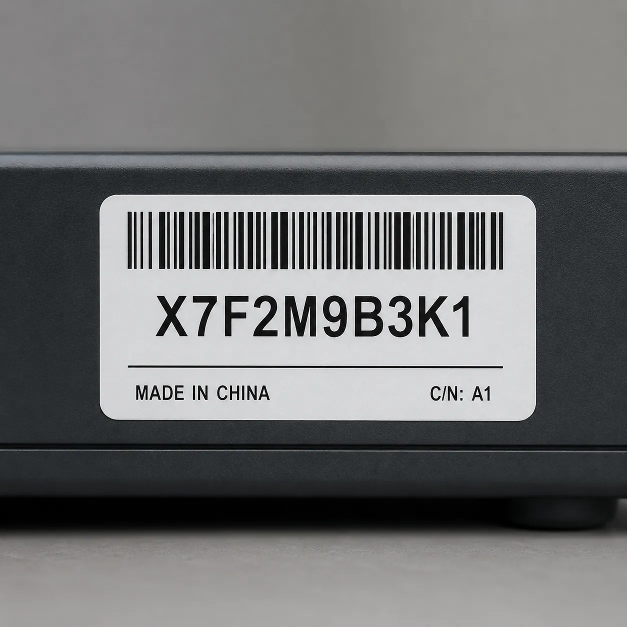 serial number