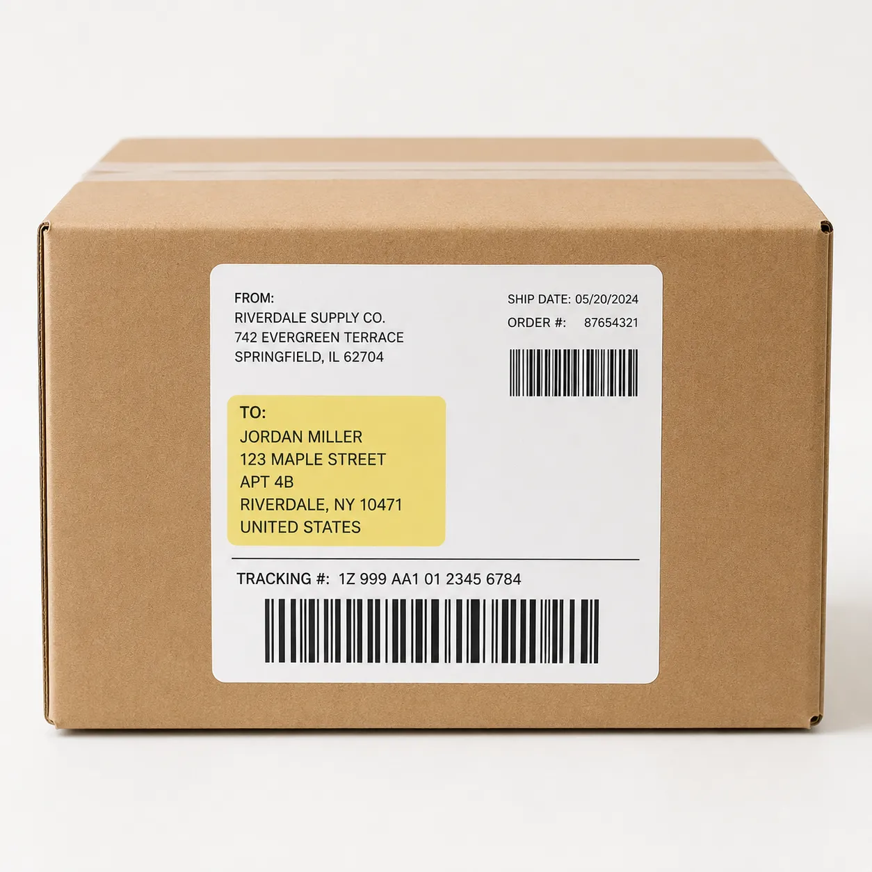 shipping address
