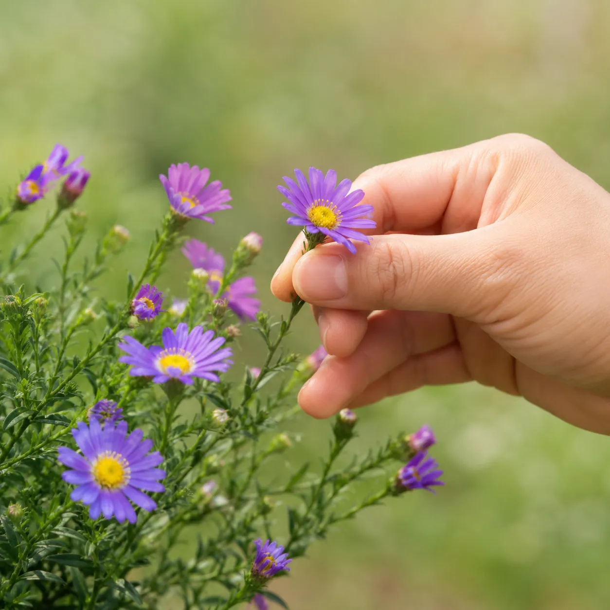 pick flowers