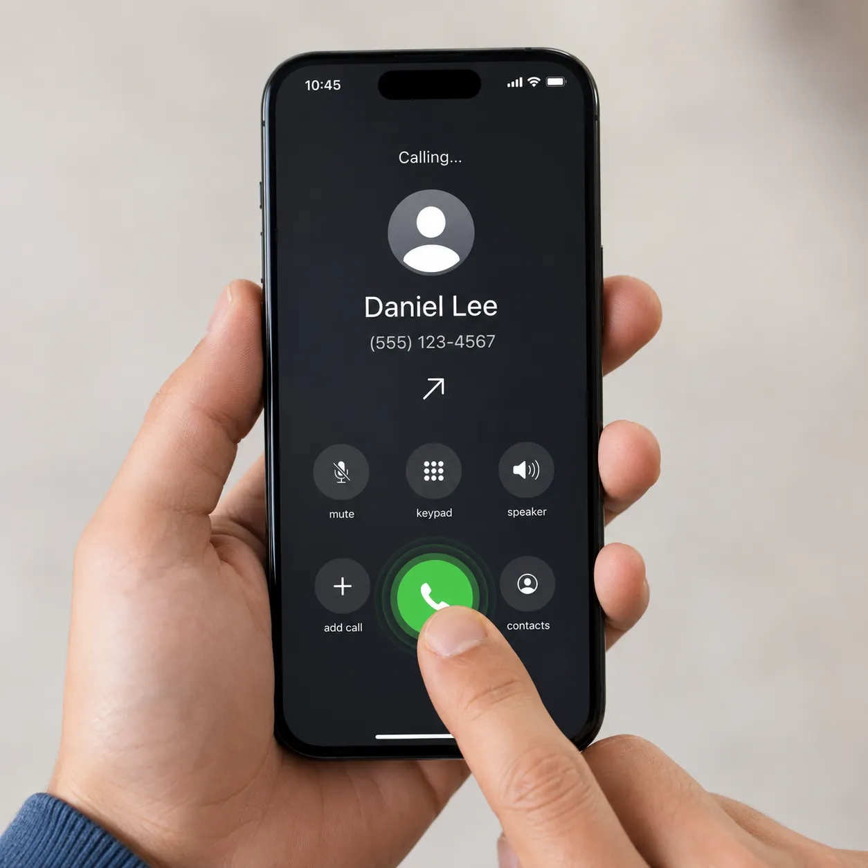 outgoing call