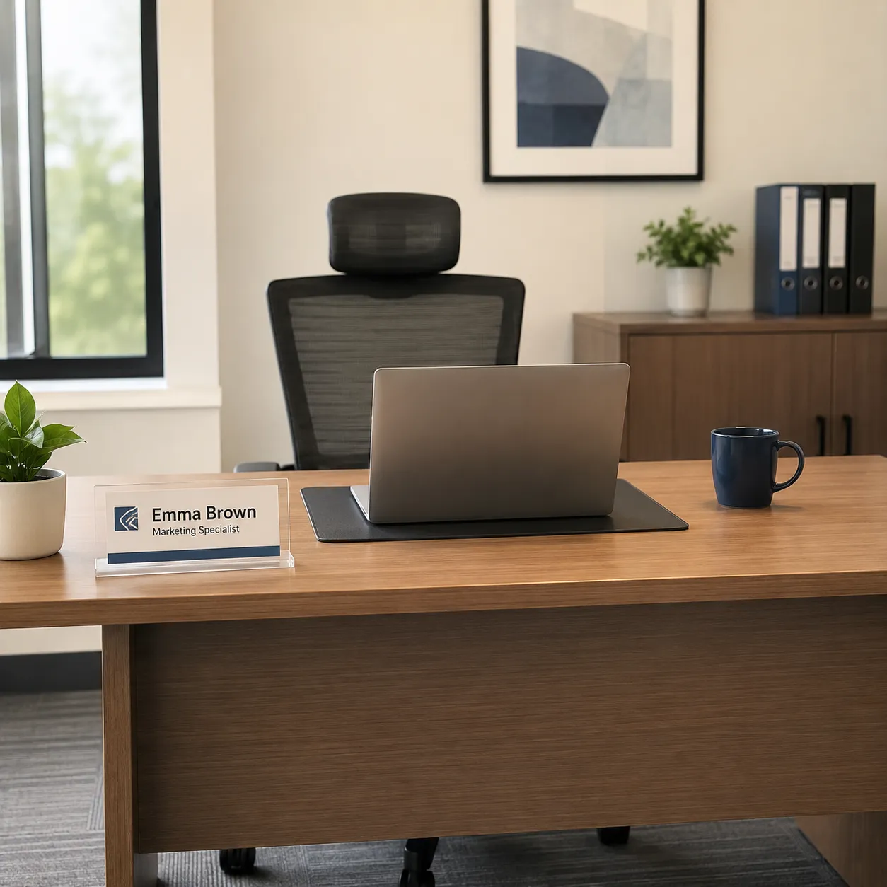 assigned desk
