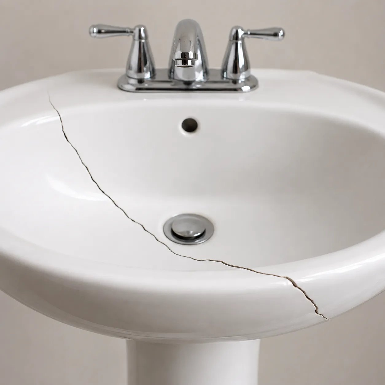 cracked