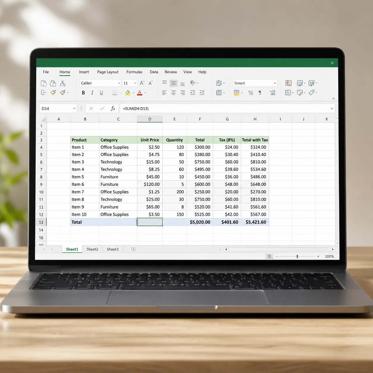 spreadsheet software