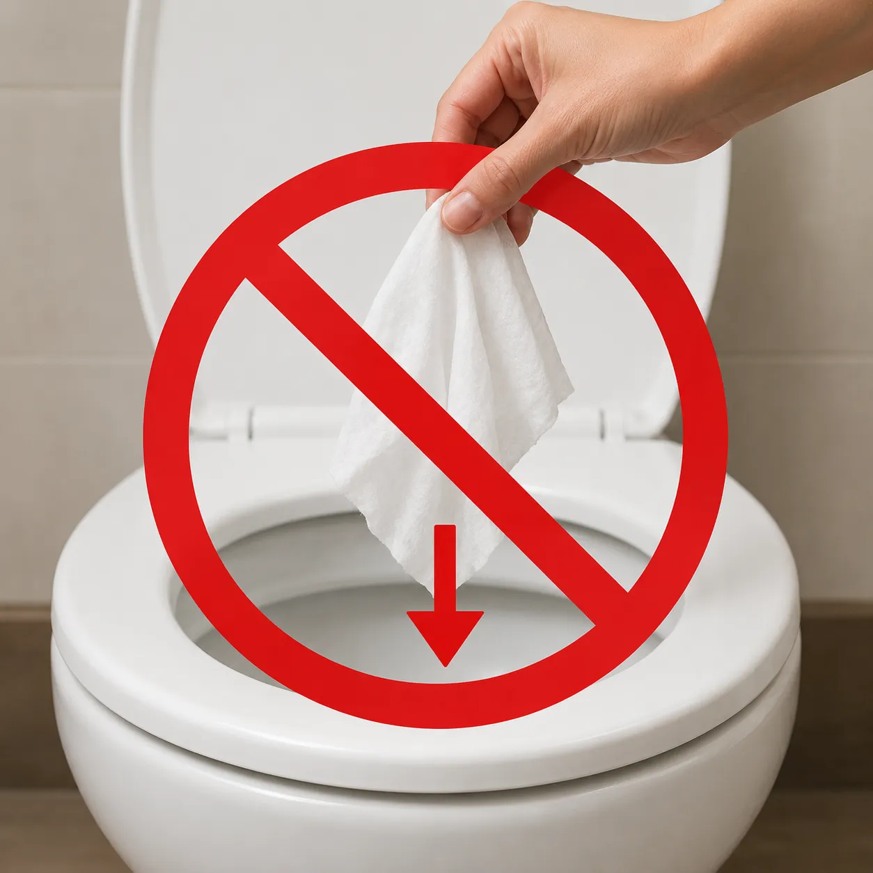 Do not flush wipes