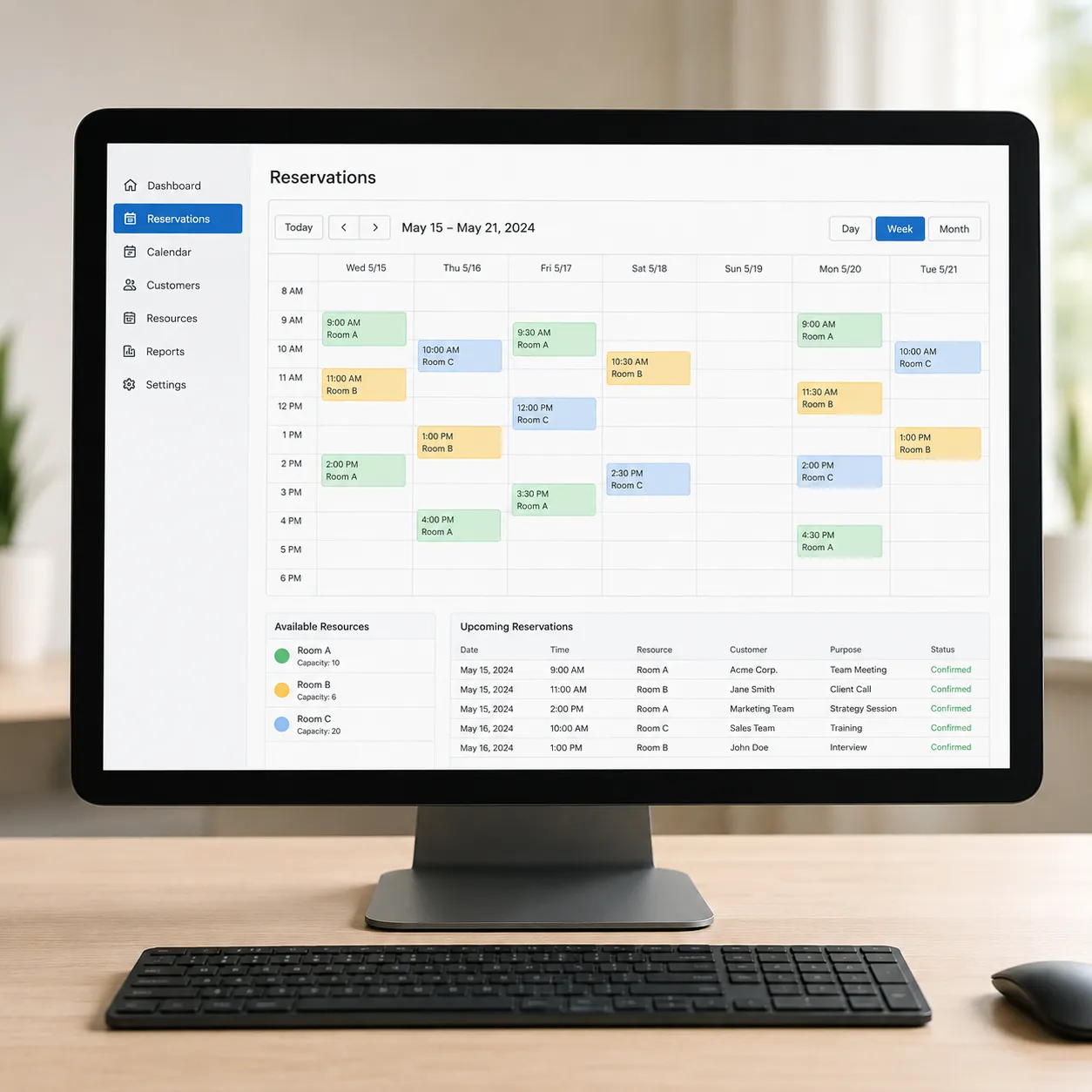 booking system