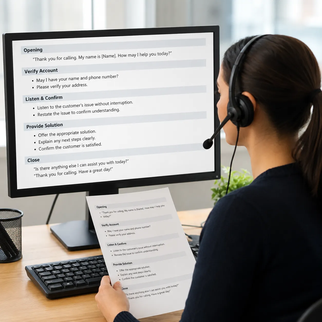 call script