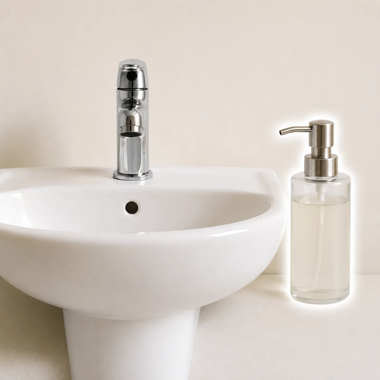 by the sink