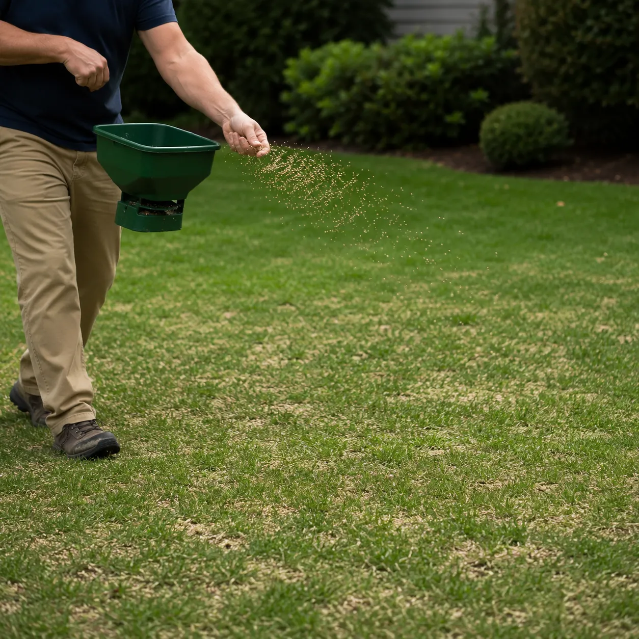 reseed the lawn