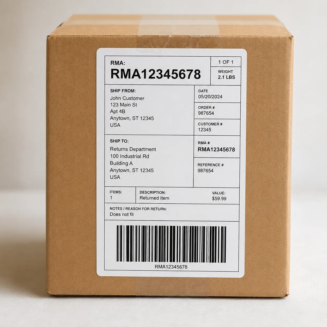 return label