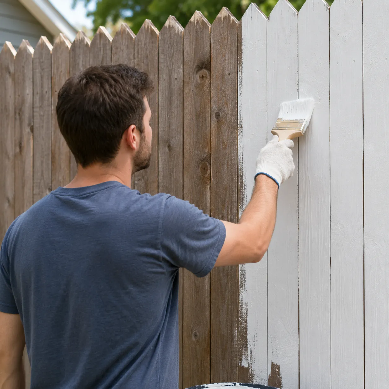 paint the fence