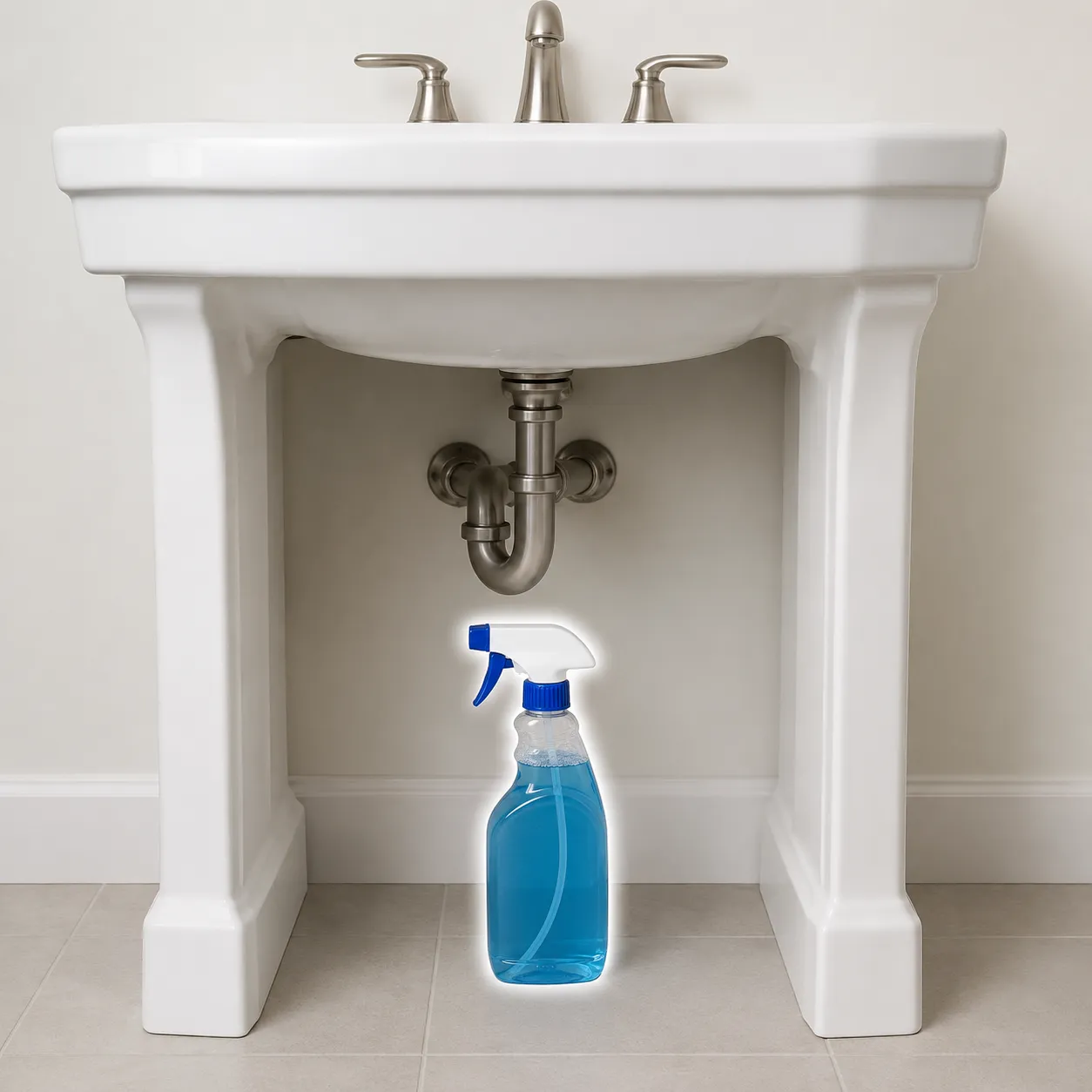 under the sink