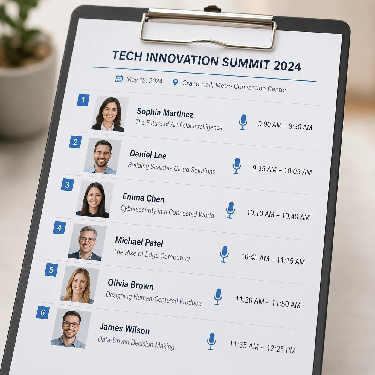 speaker list