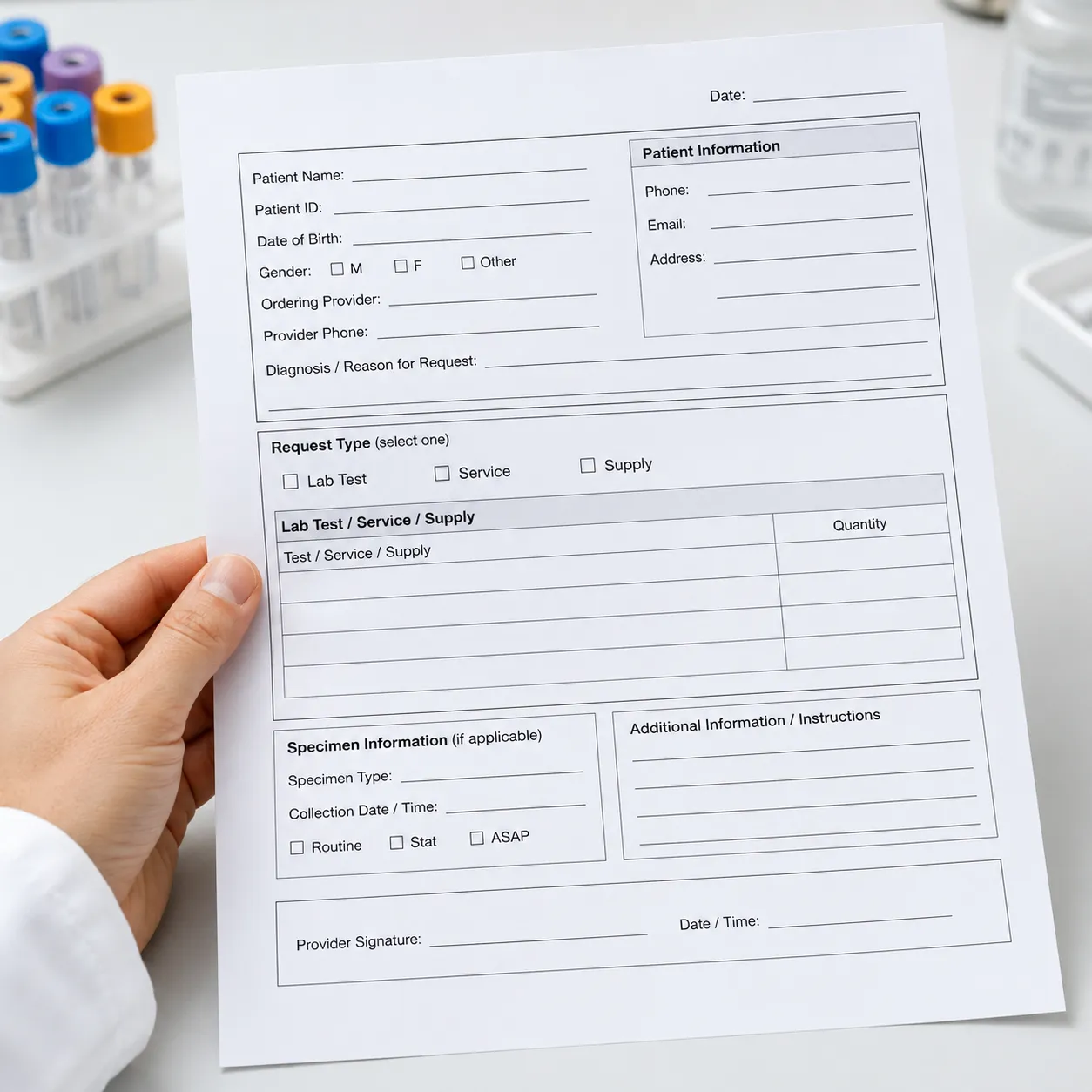 requisition form