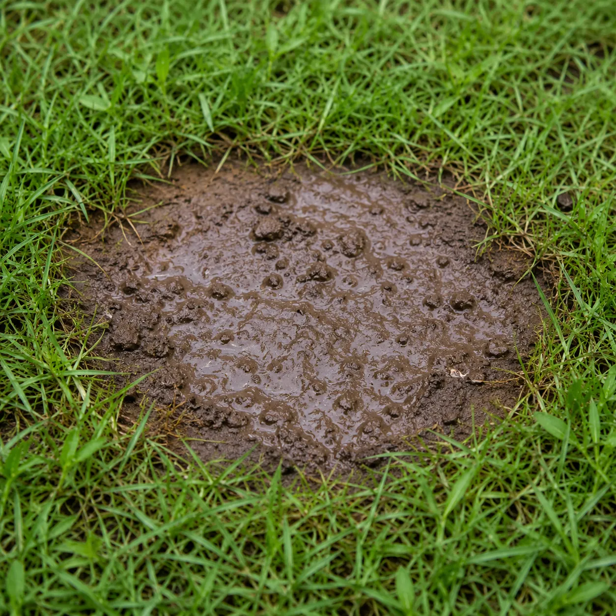 muddy spot