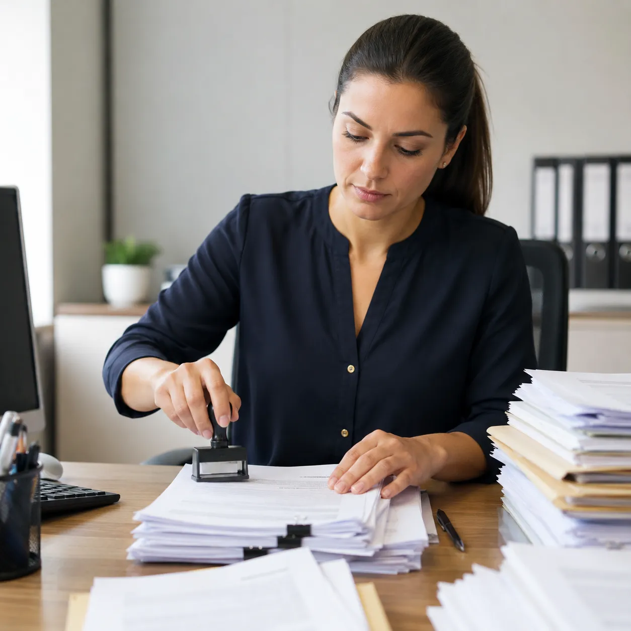 handle paperwork