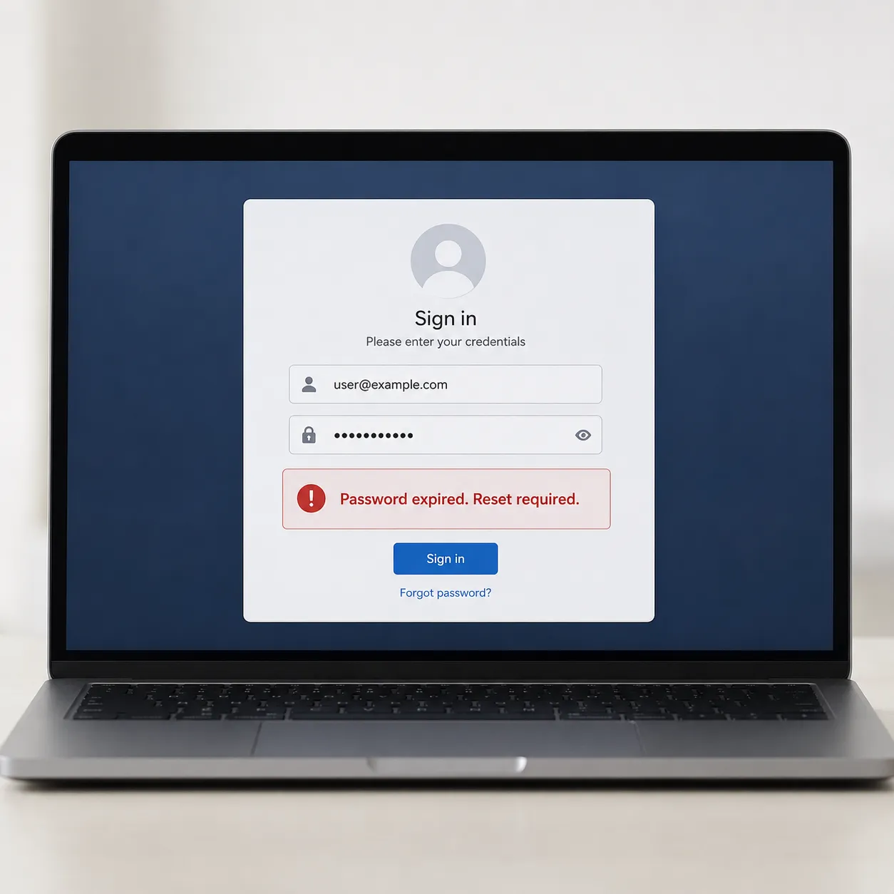 expired password