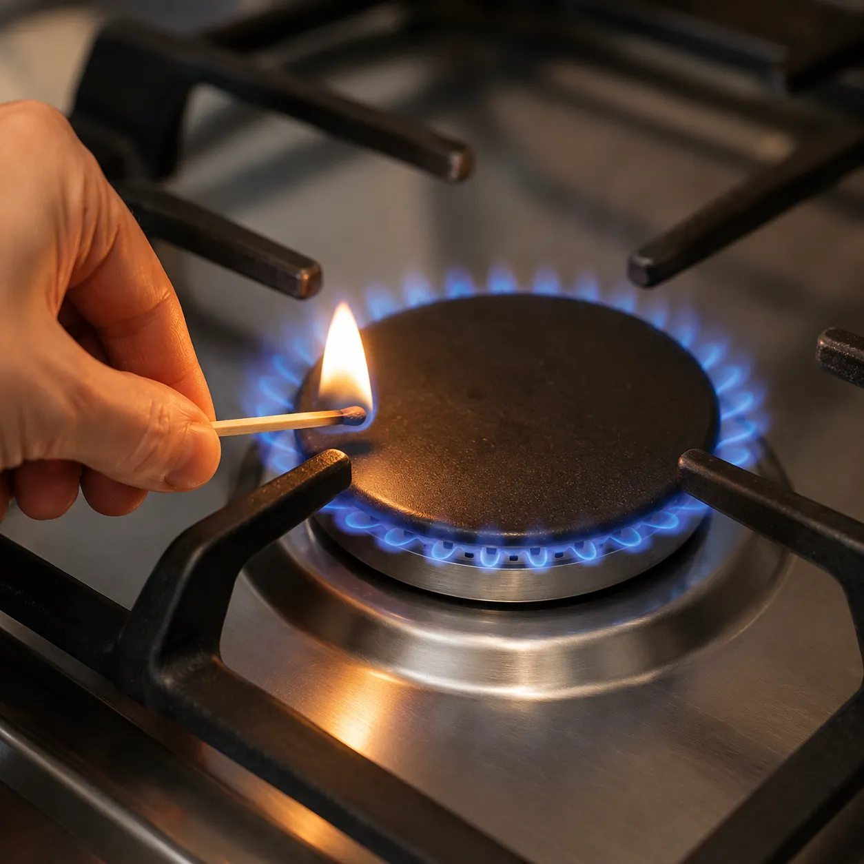 light the burner