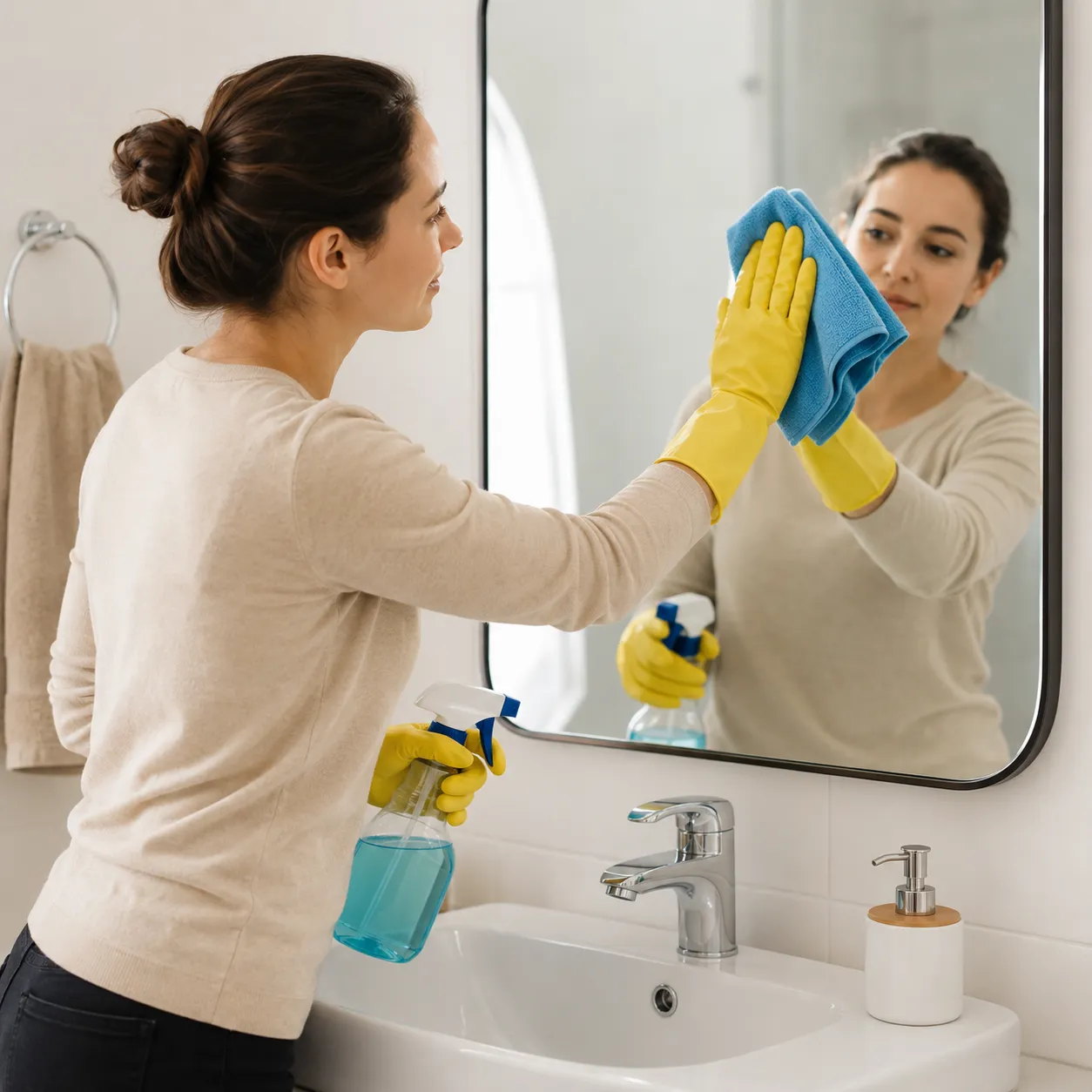 cleaning routine