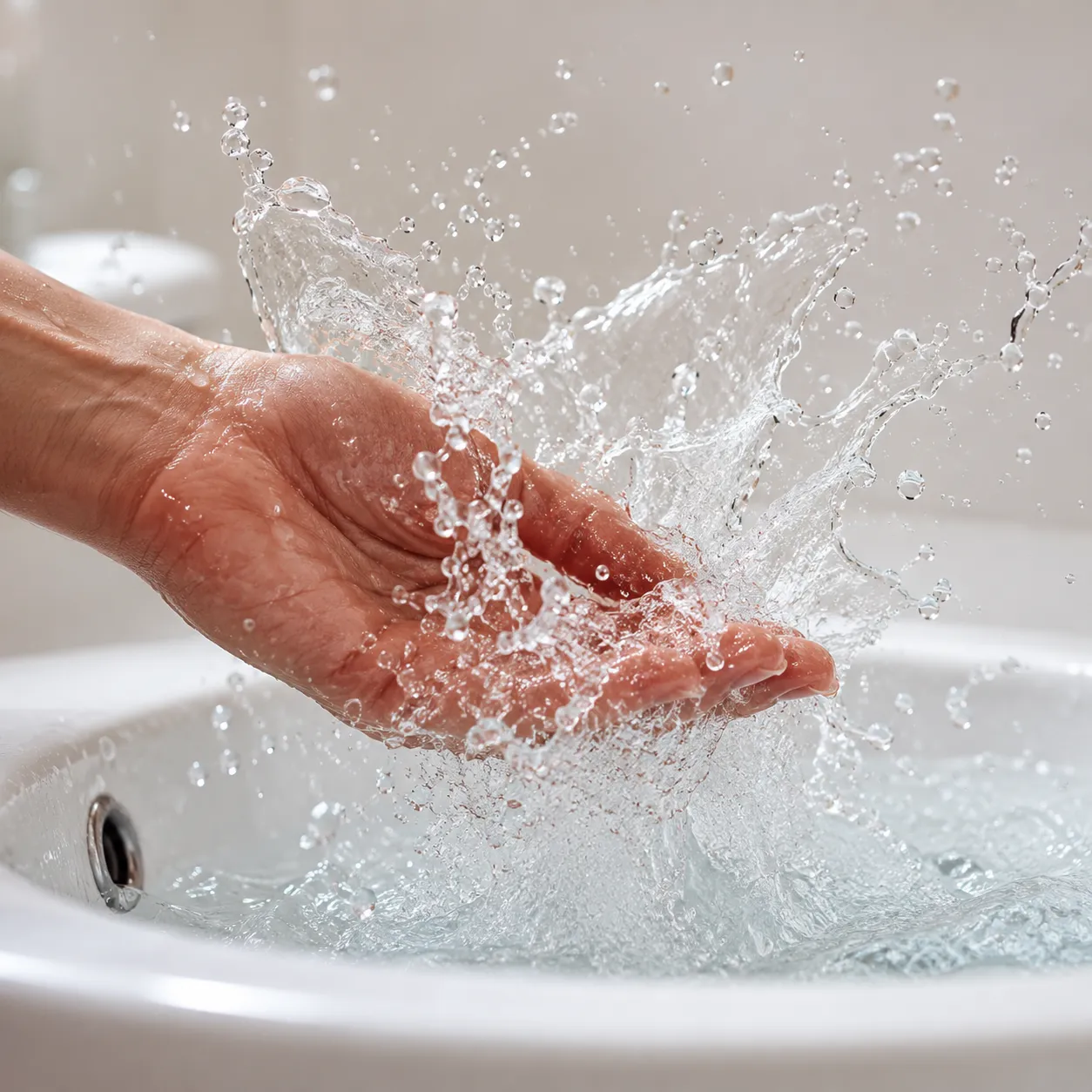 splashing