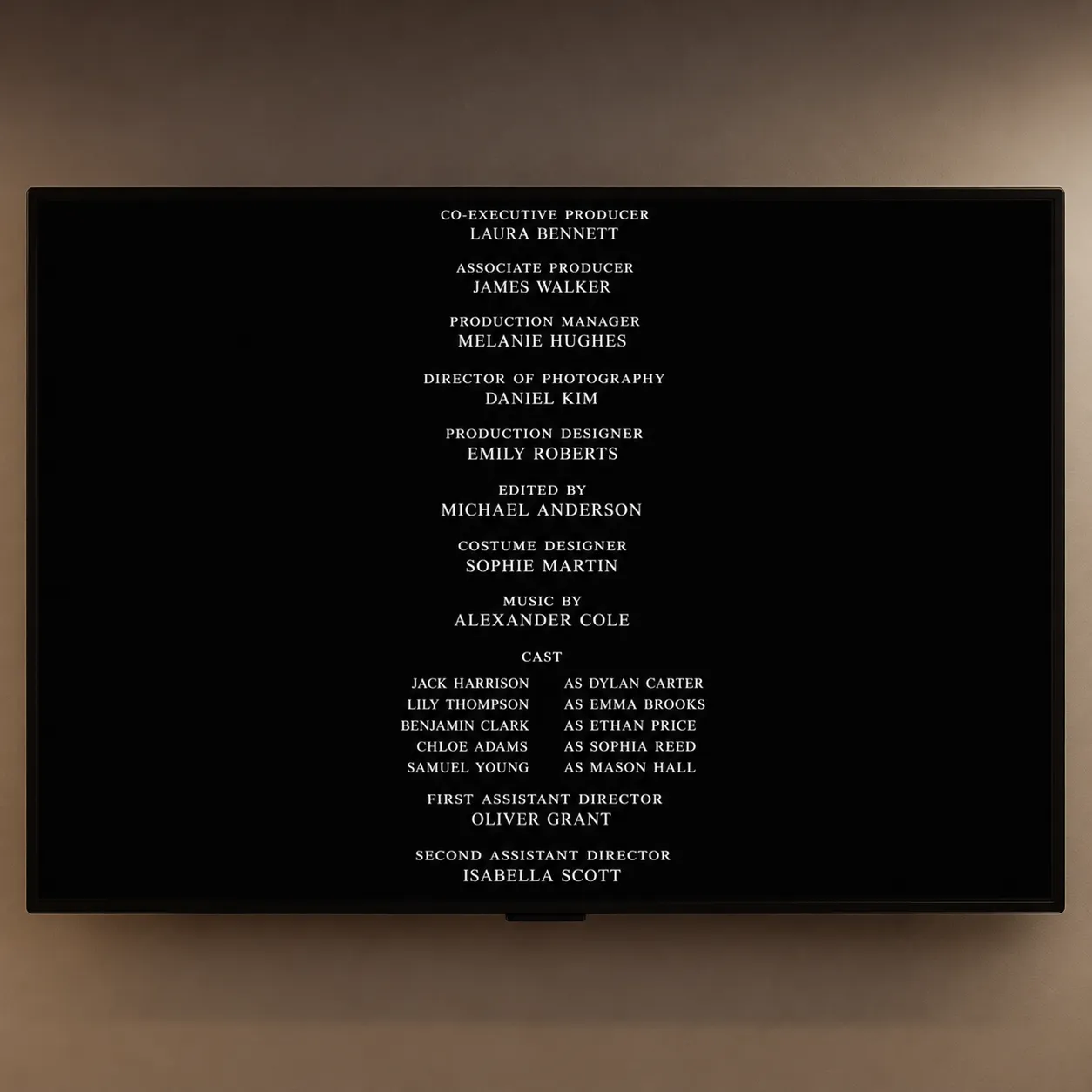 closing credits