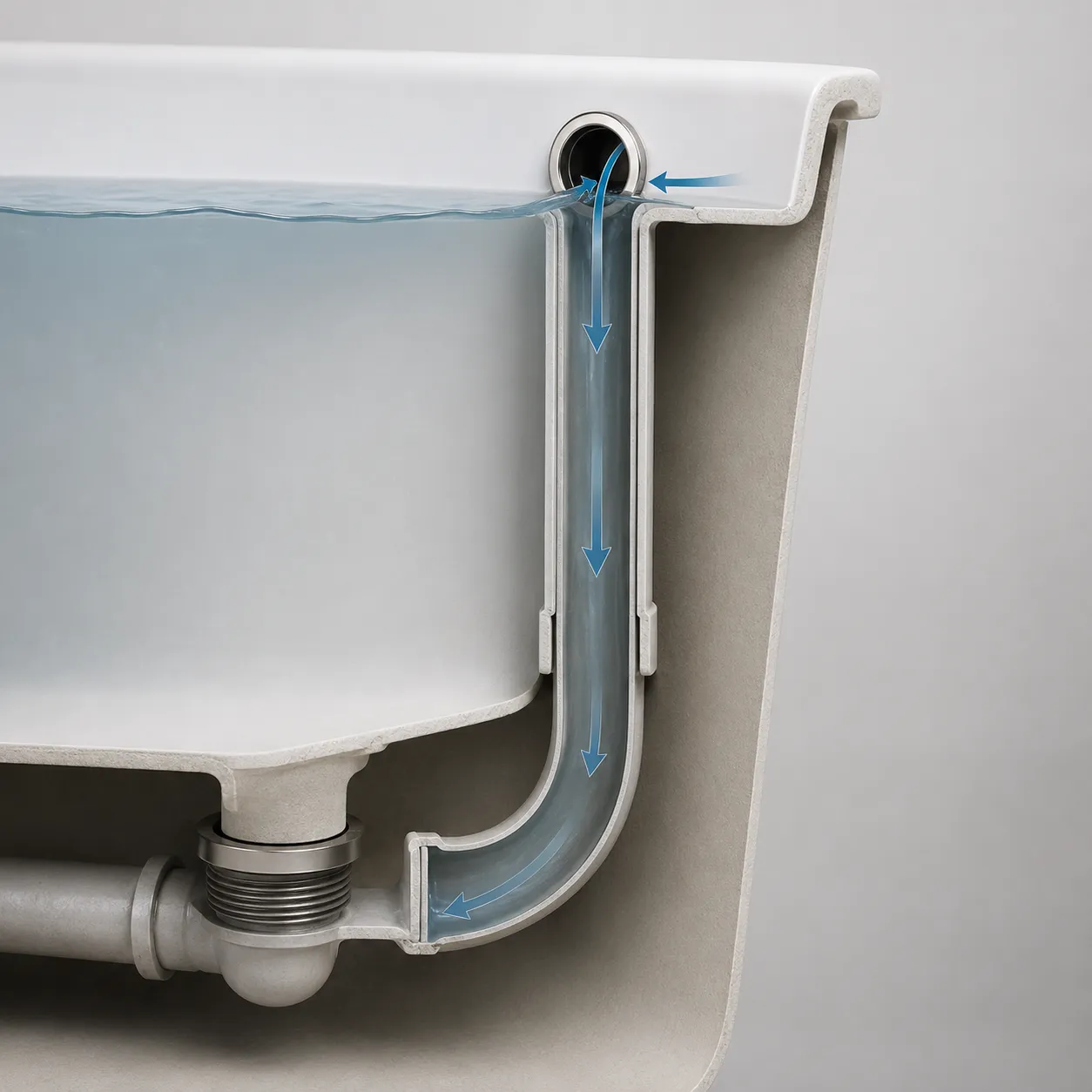 overflow pipe