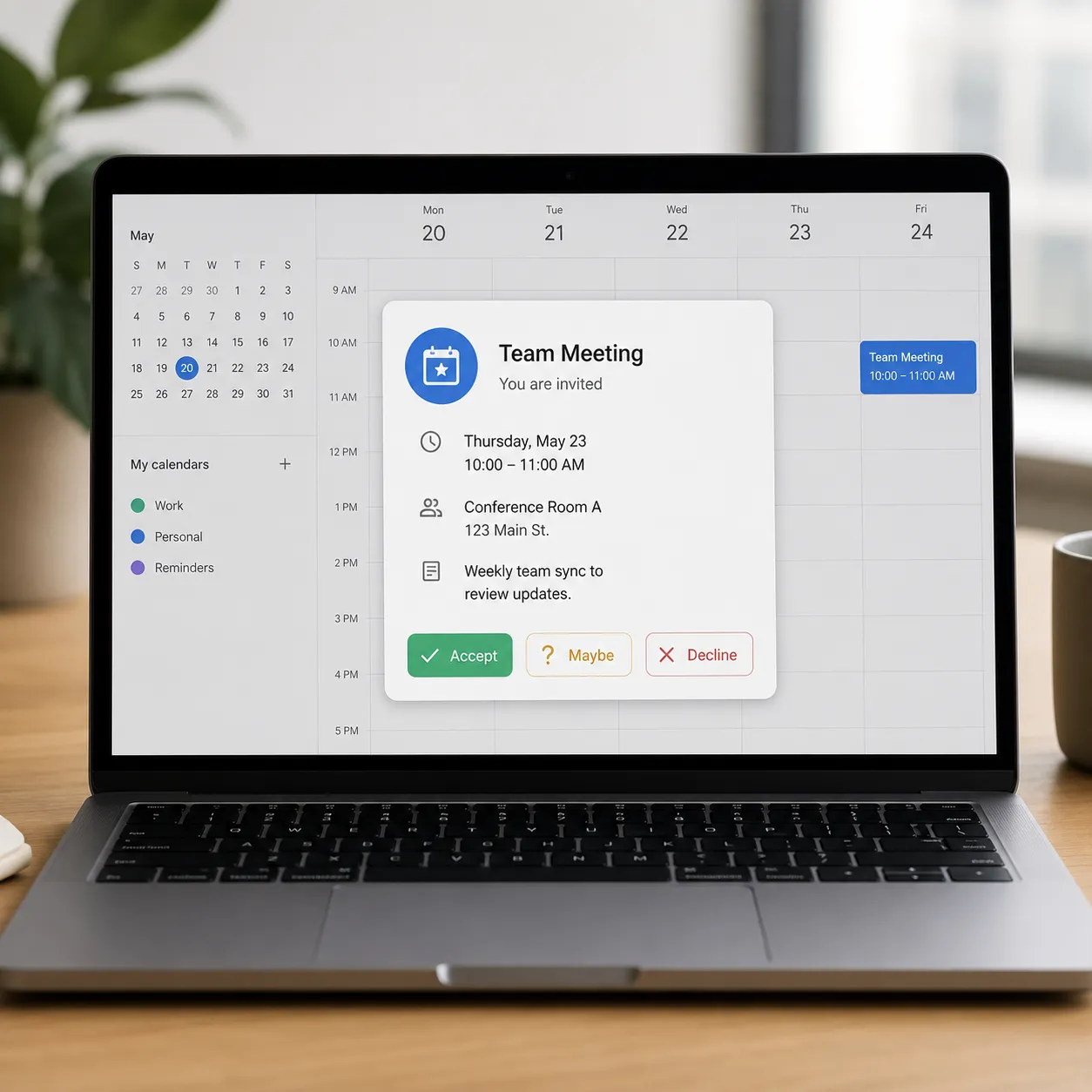 calendar invite