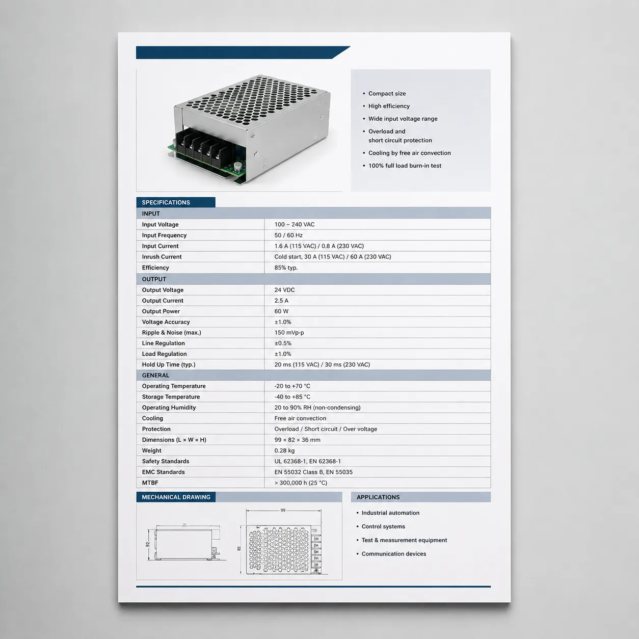 data sheet