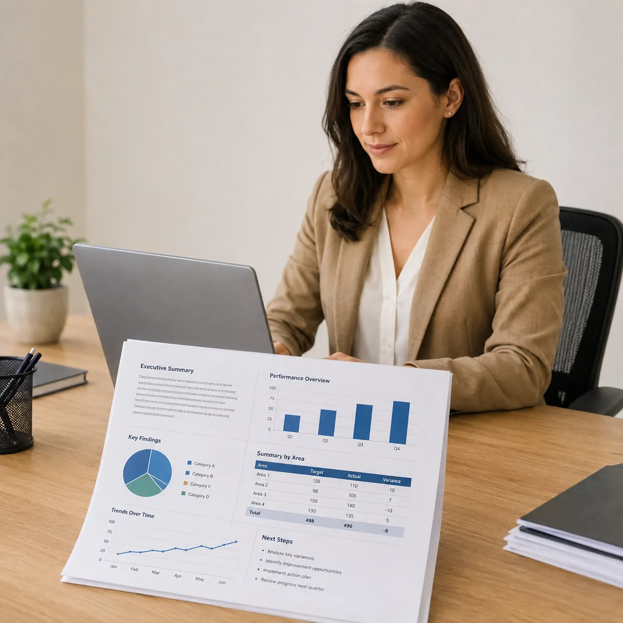 create a report