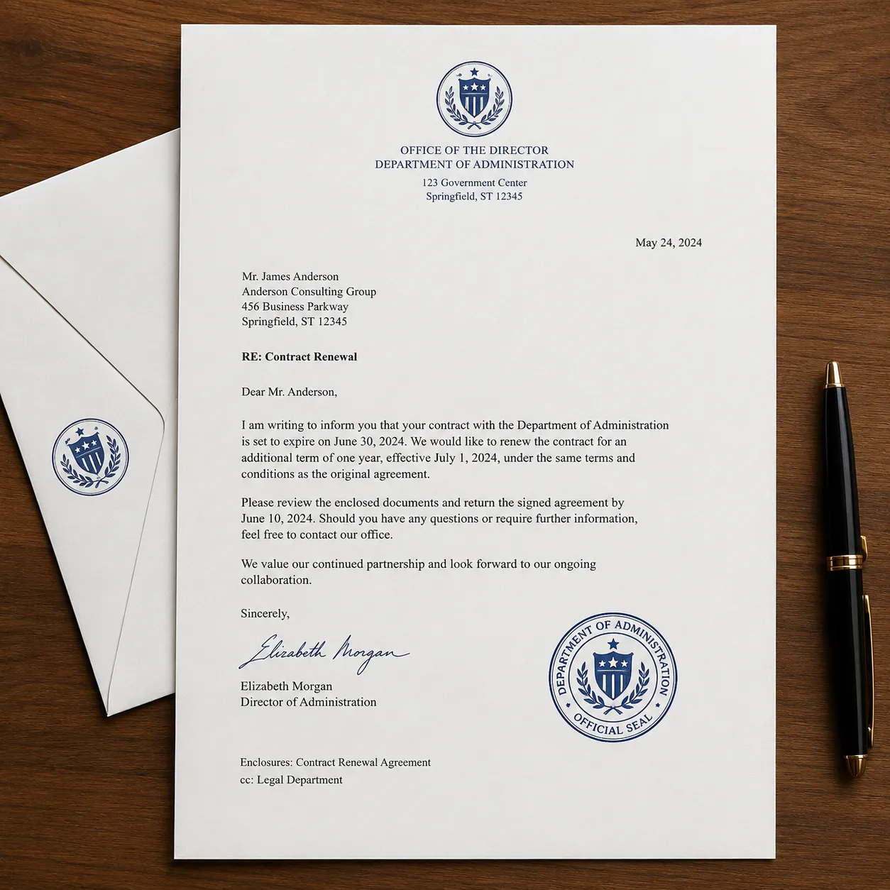 official letter