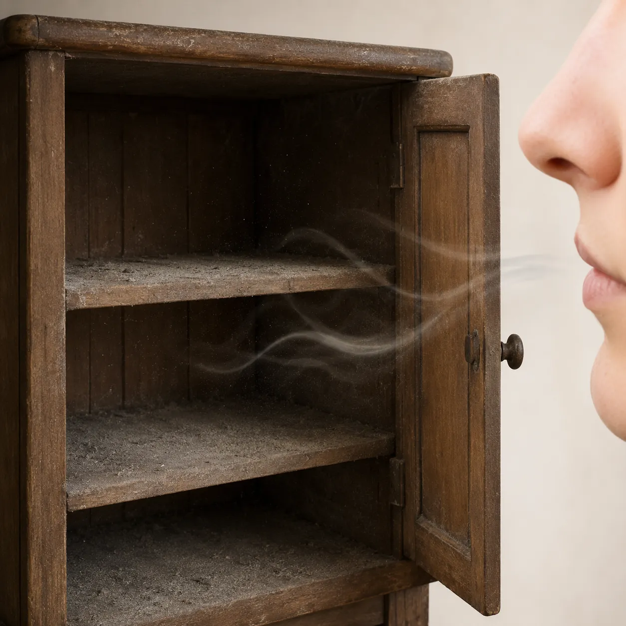 dusty-smelling