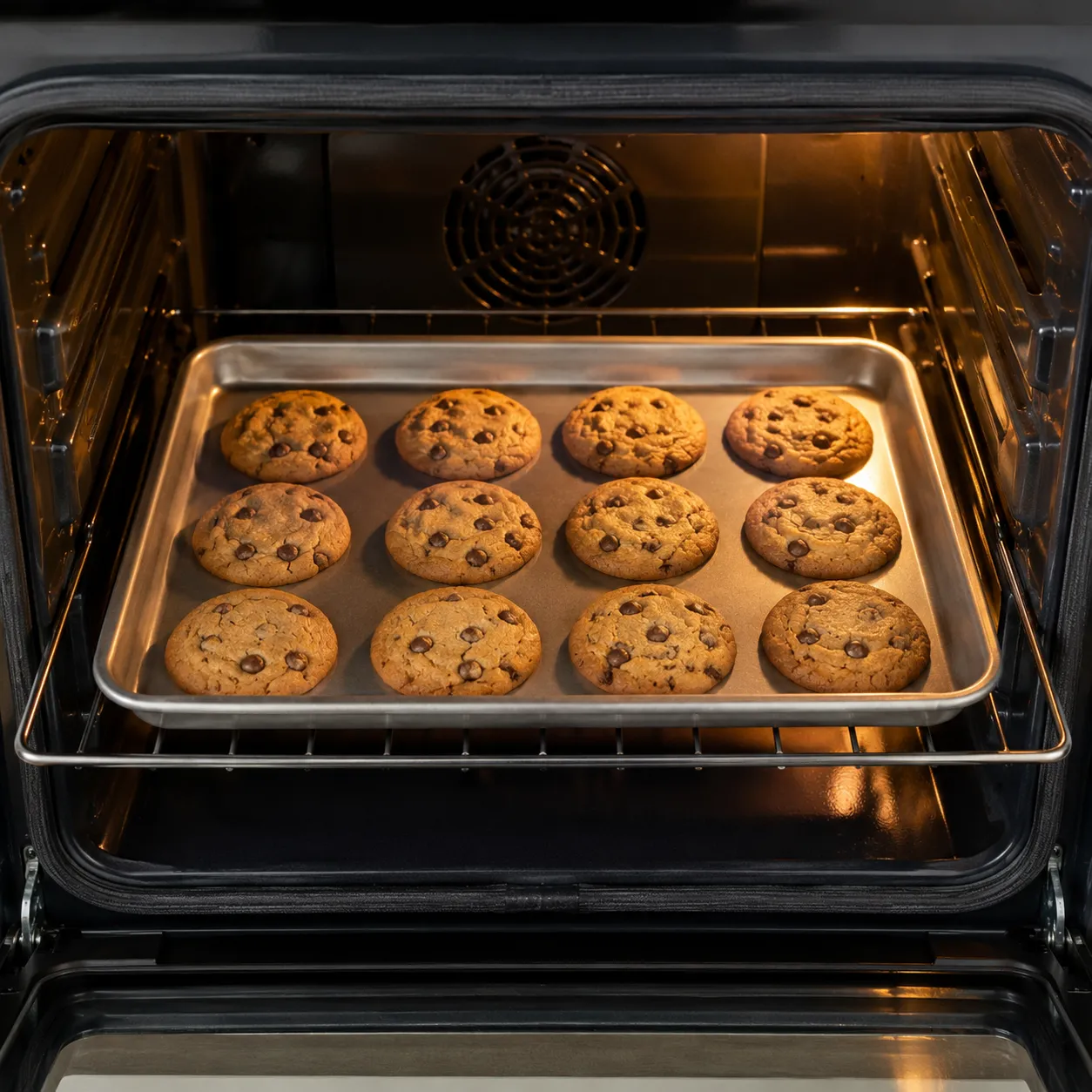 in the oven